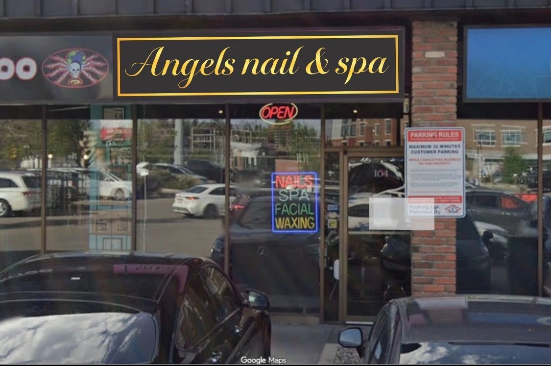 Storefront of Angels Nails and Spa on Crowchild Trail Northwest